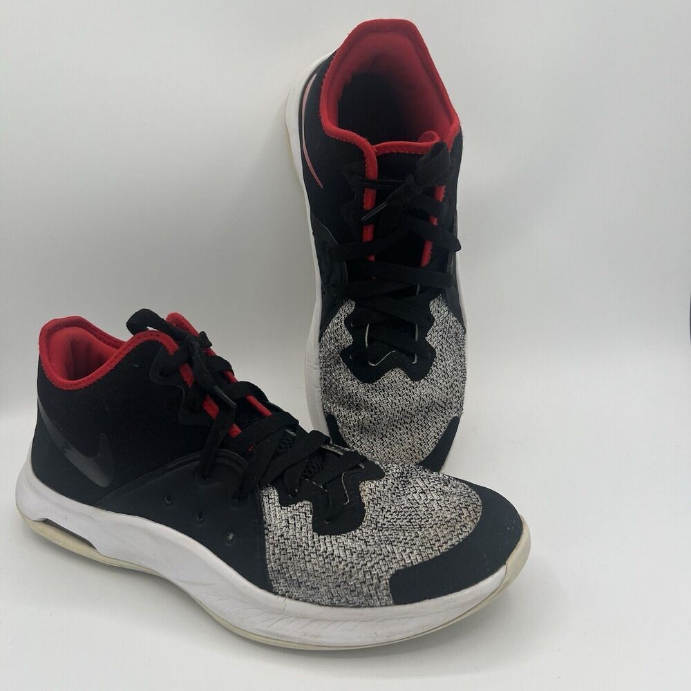 Nike‎ Black White Red Air Versatile III Basketball Shoes Size 10